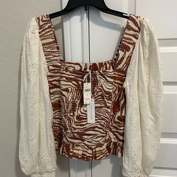 anthropologie burnt orange top - Picture 2 of 3